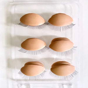 STRAIGHT Eyelash Realistic Eyelids - No Mannequin Head