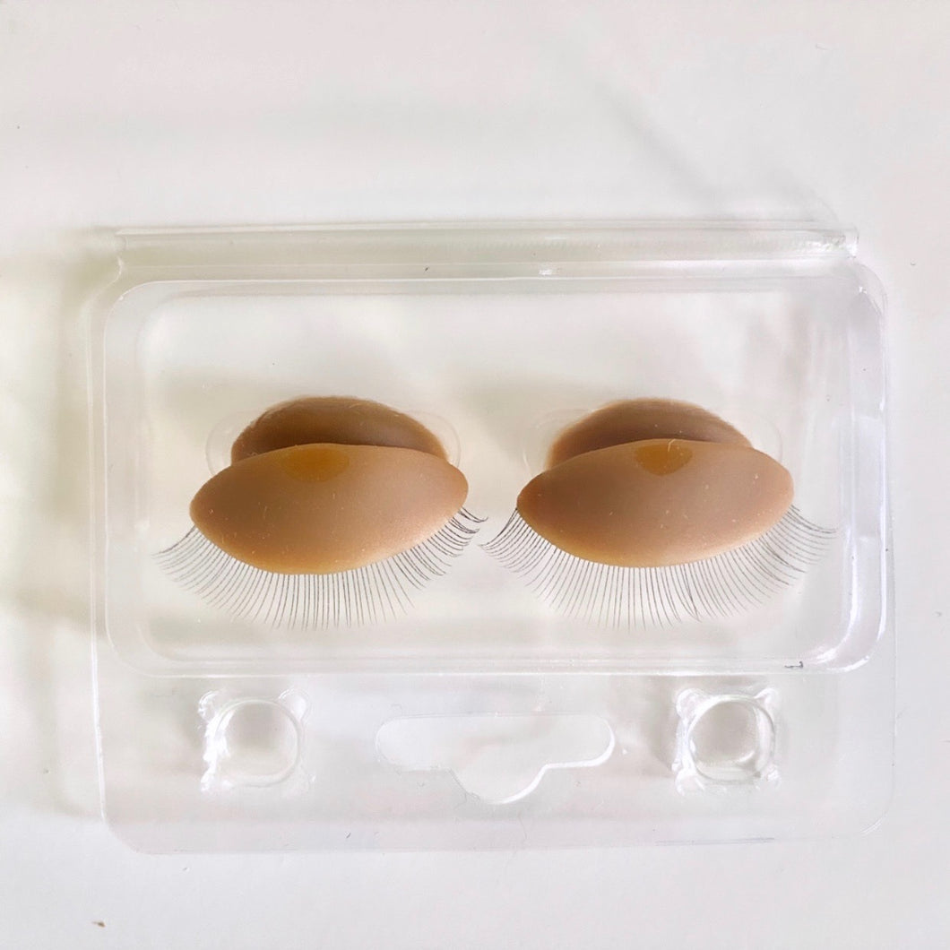 STRAIGHT Eyelash Realistic Eyelids - No Mannequin Head