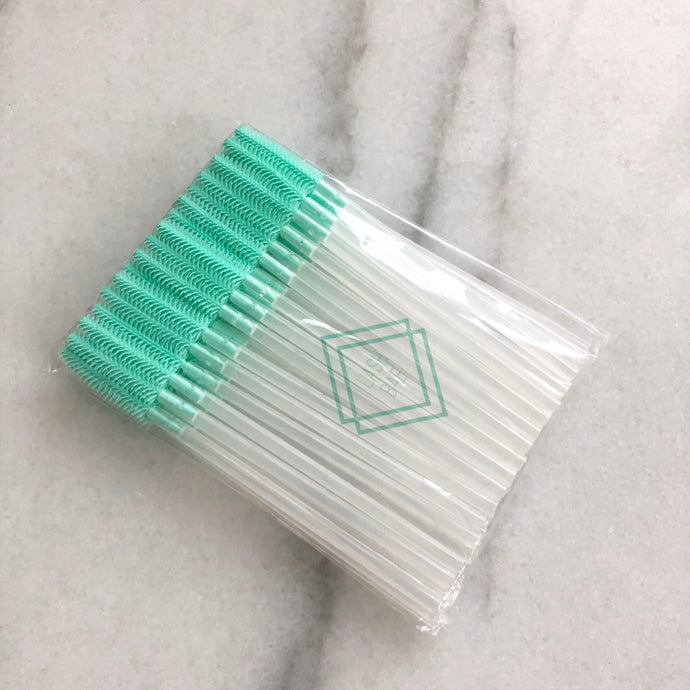 Silicone Lash Brush - Clear handle