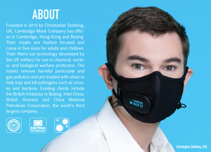 Cambridge Pro N99, Military Grade, Activated Carbon Mask