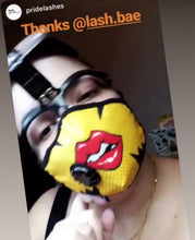 Load image into Gallery viewer, DISCONTINUED - &quot;These Lips Are Made For Not Talkin&#39;&quot; Vog Mask - Military Grade, Activated Carbon Mask