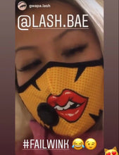 Load image into Gallery viewer, DISCONTINUED - &quot;These Lips Are Made For Not Talkin&#39;&quot; Vog Mask - Military Grade, Activated Carbon Mask