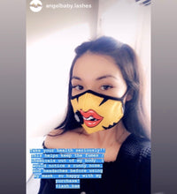 Load image into Gallery viewer, DISCONTINUED - &quot;These Lips Are Made For Not Talkin&#39;&quot; Vog Mask - Military Grade, Activated Carbon Mask